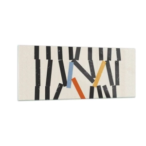 Tablou pe sticlă - Domino - compoziție - 100x40 cm