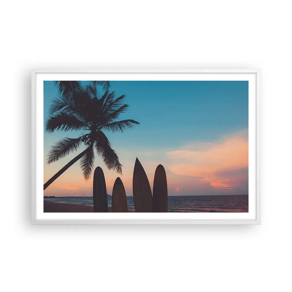 Poster în ramă albă - Și mâine ne vom distra - 91x61 cm