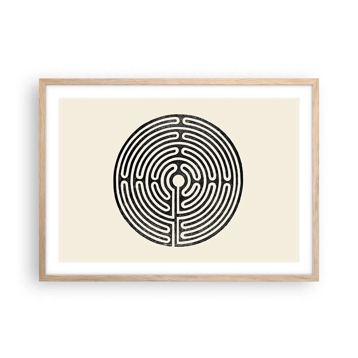 Poster în ramă de stejar deschis - Ordine secretă - 70x50 cm