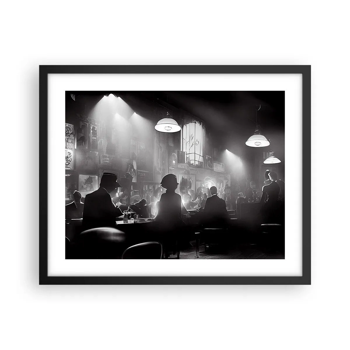 Poster în ramă neagră - În stil jazz - 50x40 cm