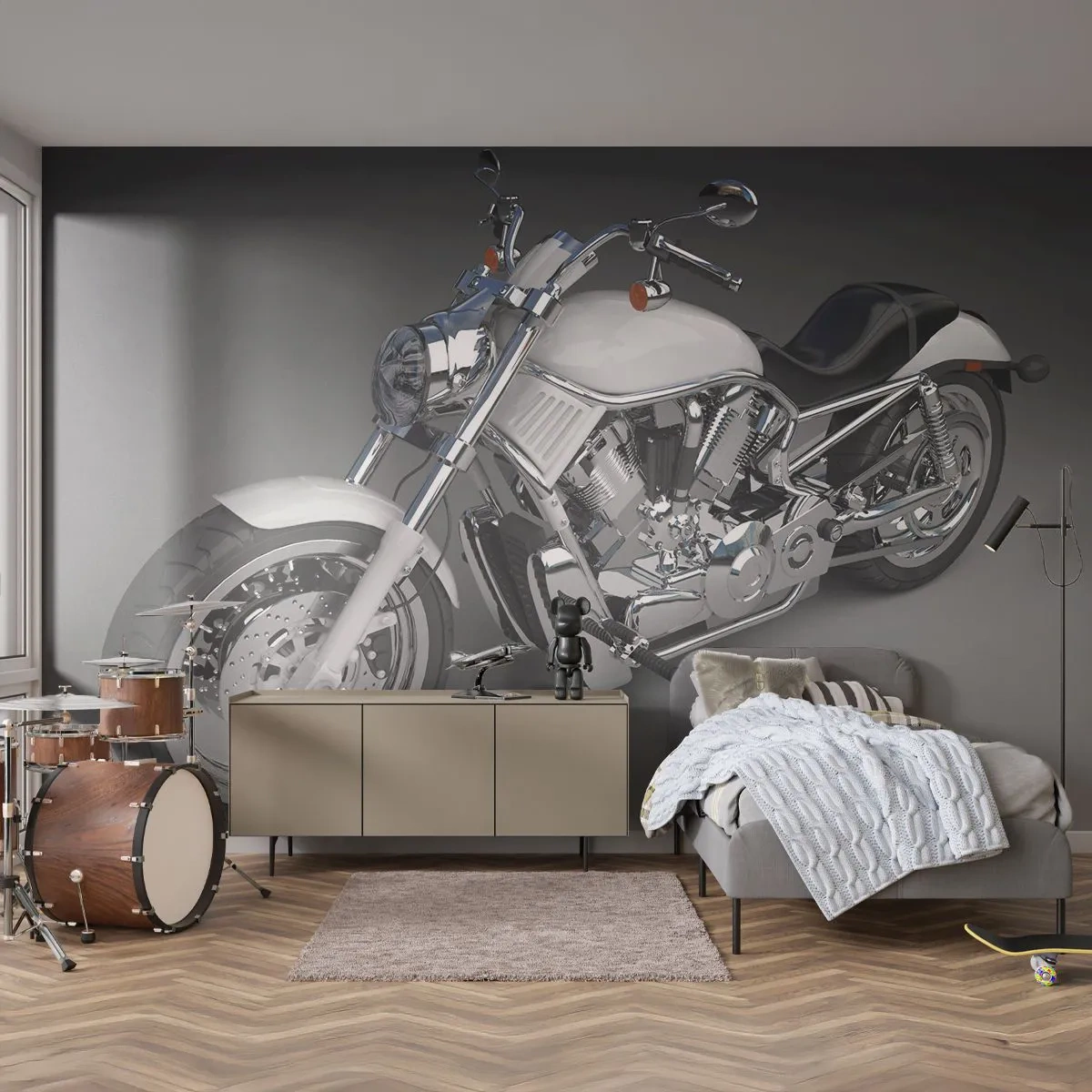 Tapet Premium Canvas - Te face să vrei să îngenunchezi - Automobile, Motocicletă, Călătorii - 450x315 cm