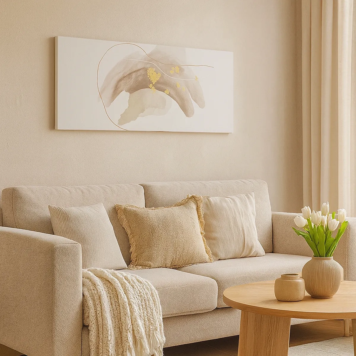 Tablou pe pânză - Întâlnite în spațiu - 30x30 cm