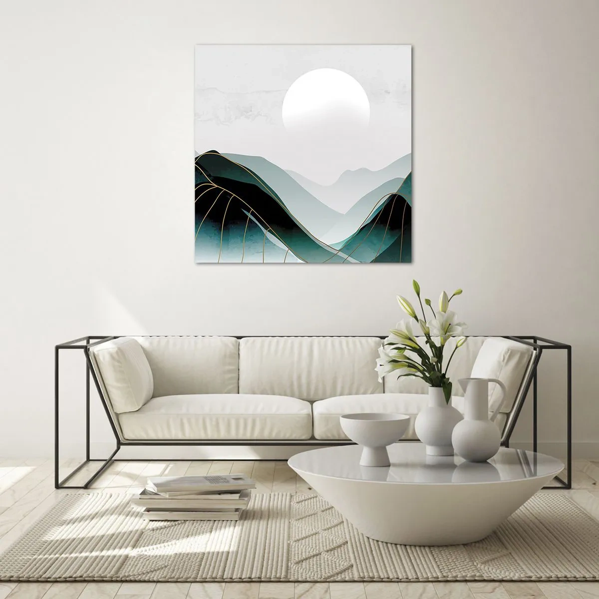 Tablou pe sticlă - Măreție deplină - 50x50 cm