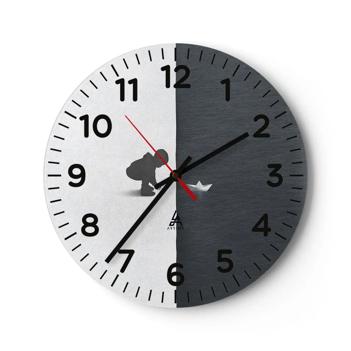 Ceas de perete - Ceas pe sticlă - Marea expediție - 30x30 cm