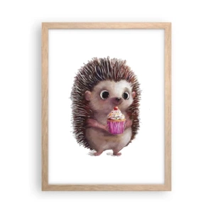 Poster în ramă de stejar deschis - Fiecare zi este o sărbătoare - 30x40 cm