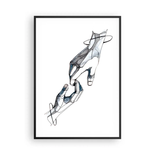 Poster în ramă neagră - Gest frumos - 70x100 cm