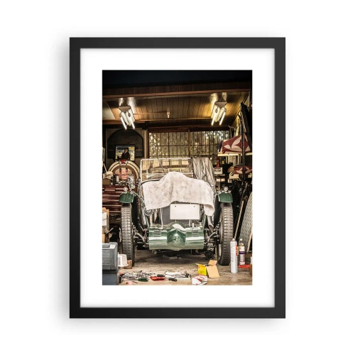 Poster în ramă neagră - Înapoi în trecut - 30x40 cm