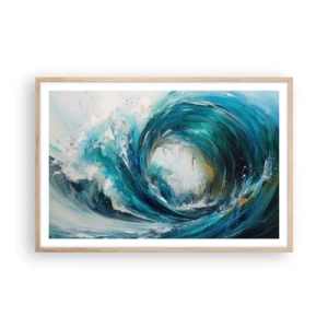 Poster în ramă de stejar deschis - Portal maritim - 91x61 cm