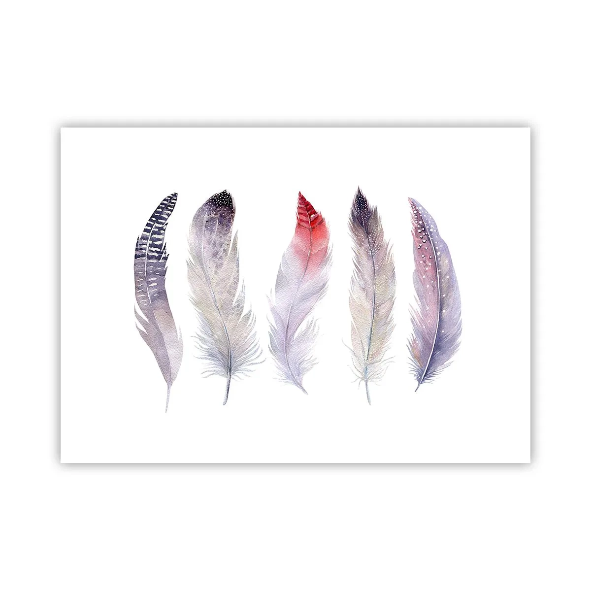 Poster - Delicate ca o ceață multicoloră - 70x50 cm