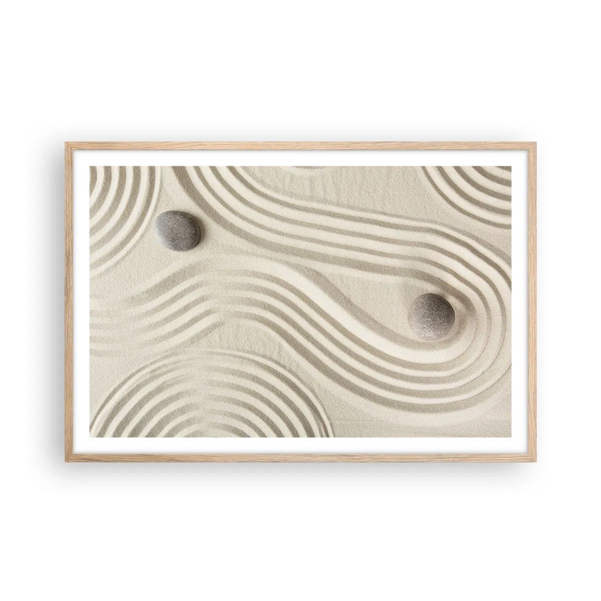 Poster în ramă de stejar deschis - Atingere de căldură - 91x61 cm