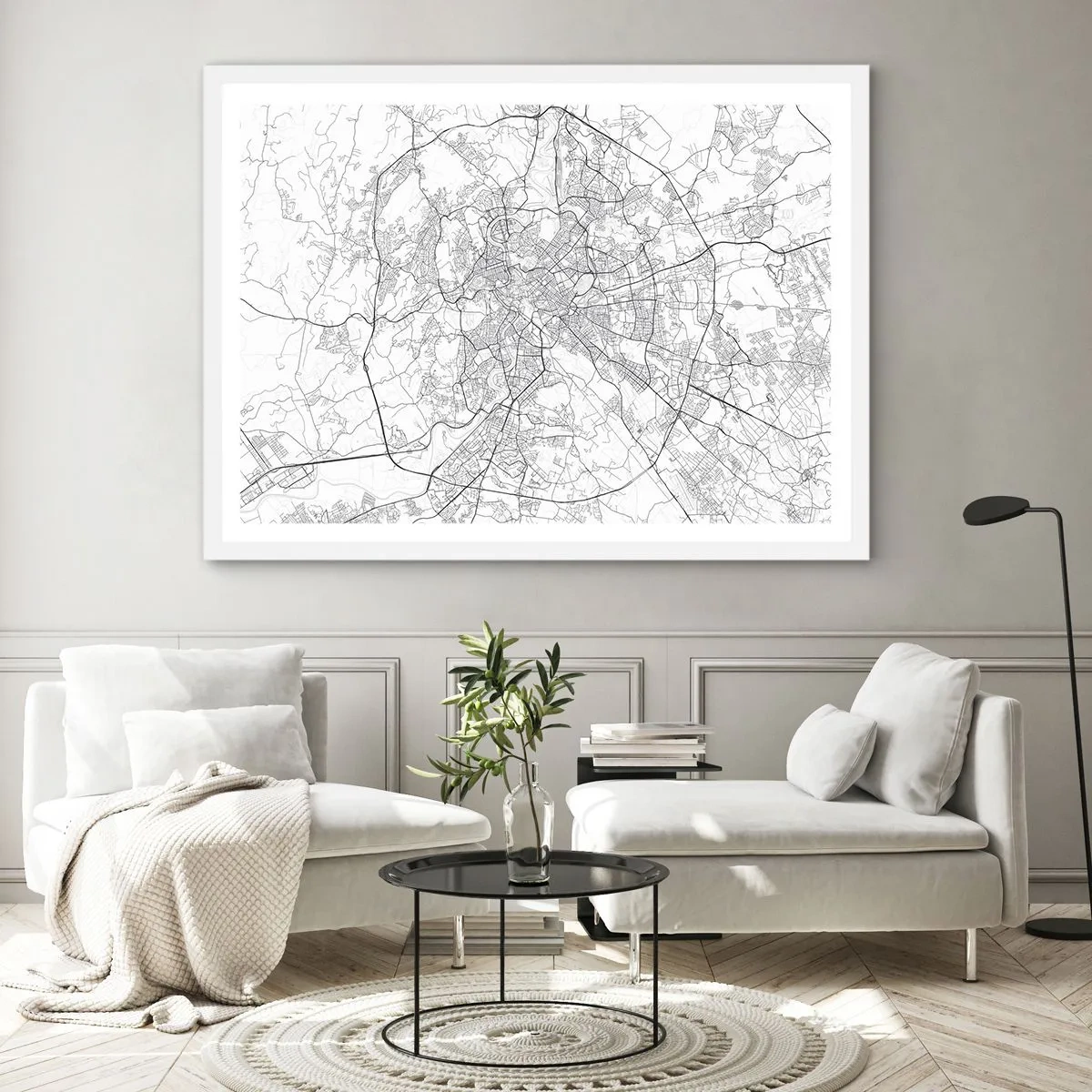 Poster în ramă albă - Cerc roman - 40x30 cm