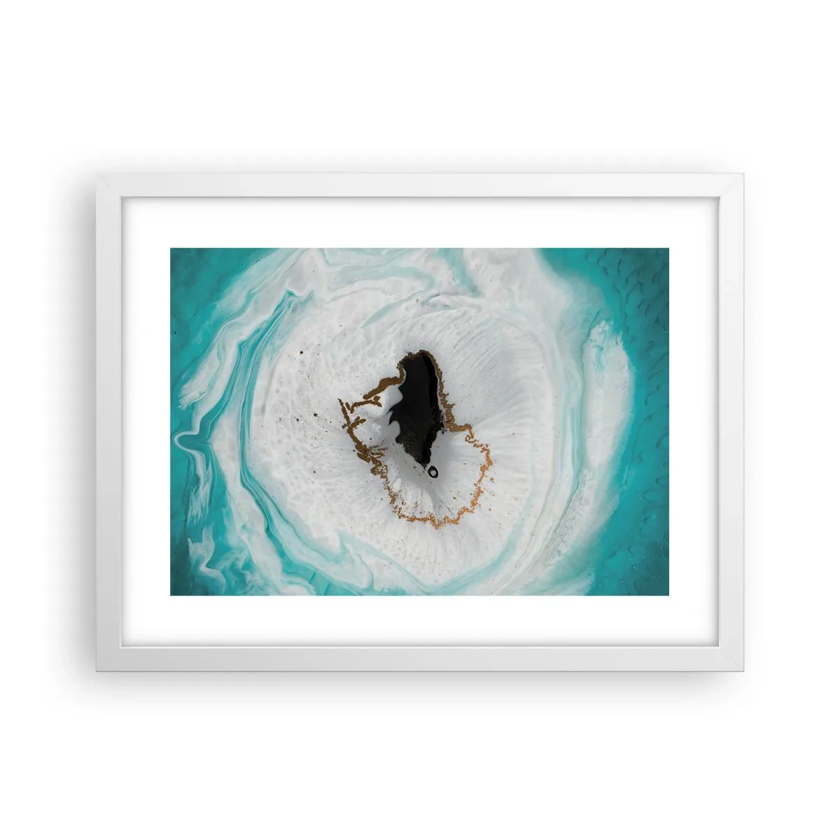 Poster în ramă albă - Pătrunde înăuntru - 40x30 cm