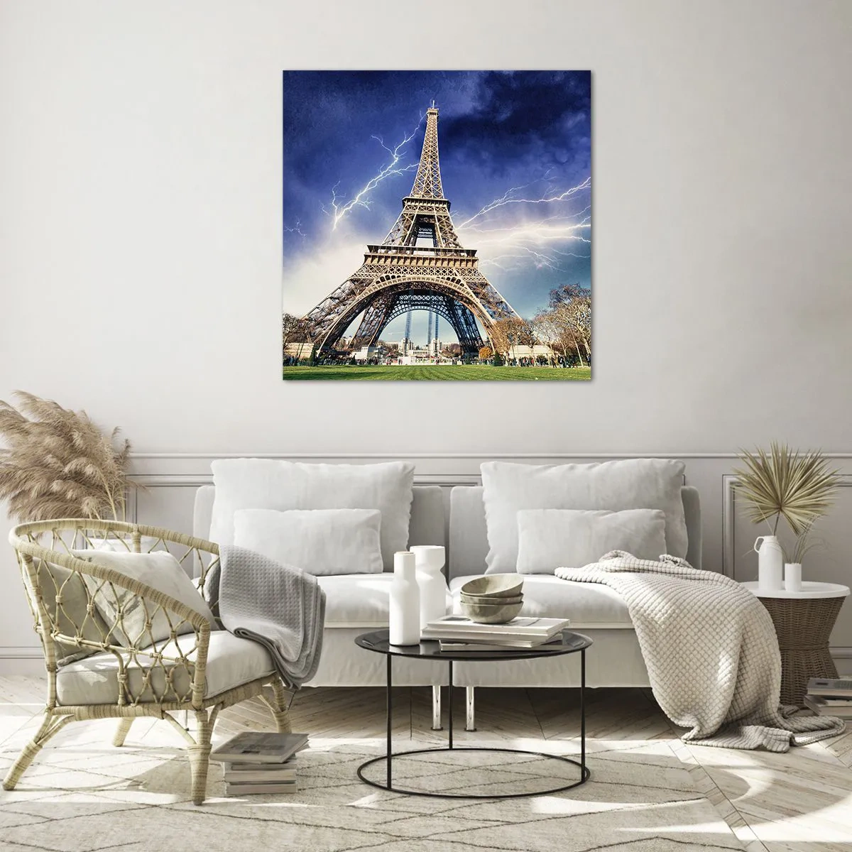 Tablou pe sticlă - Stăpânul furtunilor - 70x70 cm