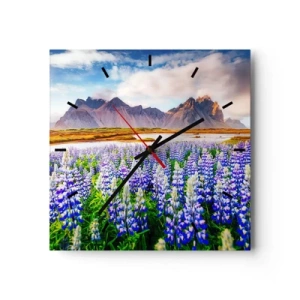 Ceas de perete - Ceas pe sticlă - Putere și severitate alături de blândețe - 40x40 cm