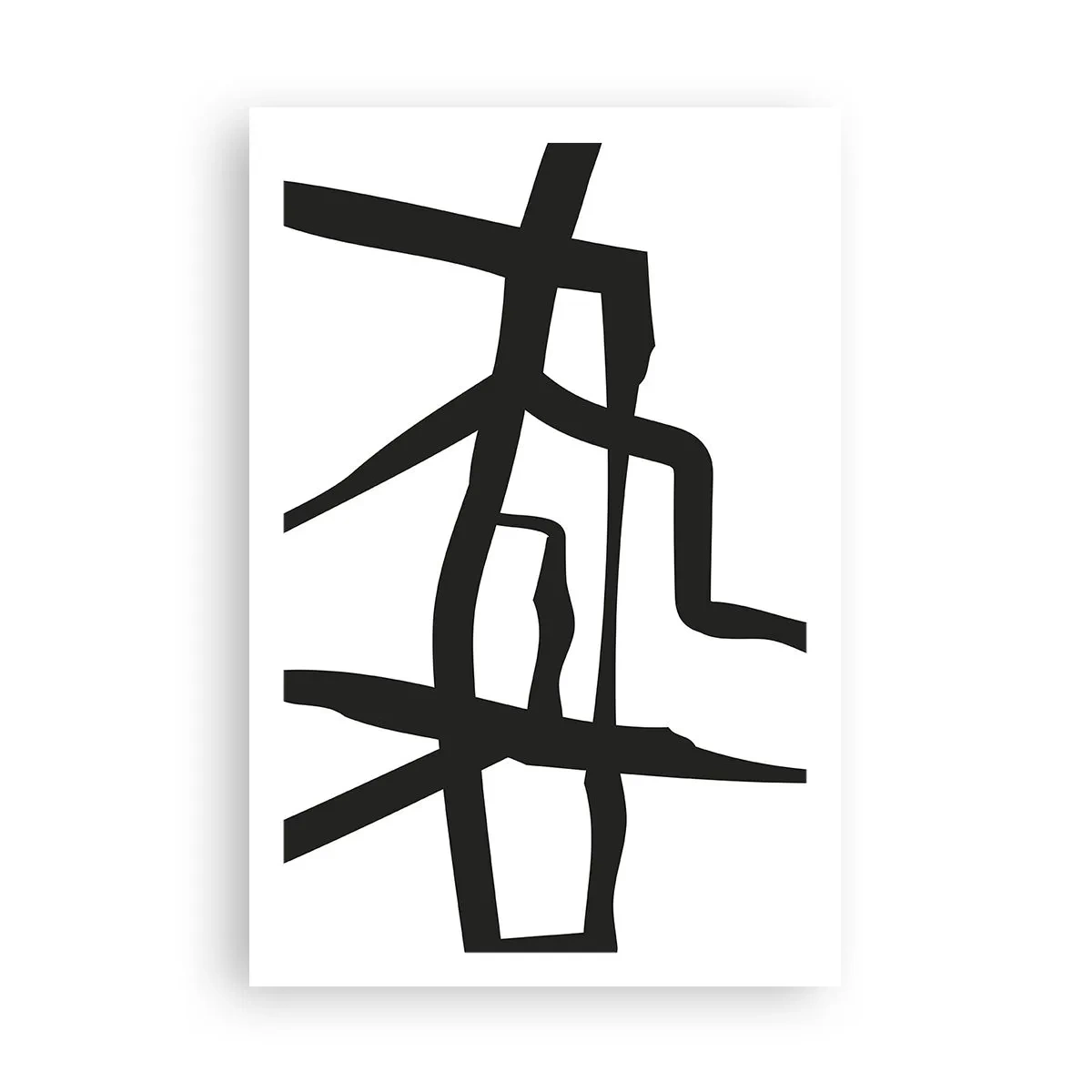 Poster - Construcție în alb și negru - 61x91 cm