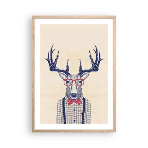 Poster în ramă de stejar deschis - O extravaganță jucăușă - 50x70 cm