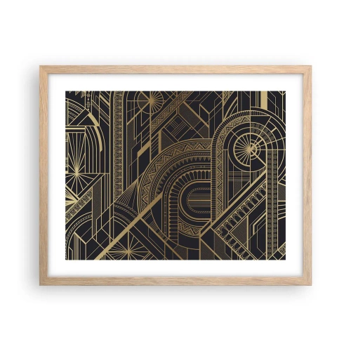 Poster în ramă de stejar deschis - Concepte, idei, planuri - 50x40 cm