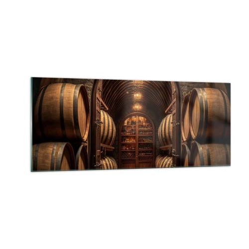 Tablou pe sticlă - Beciul cu atmosferă - 100x40 cm