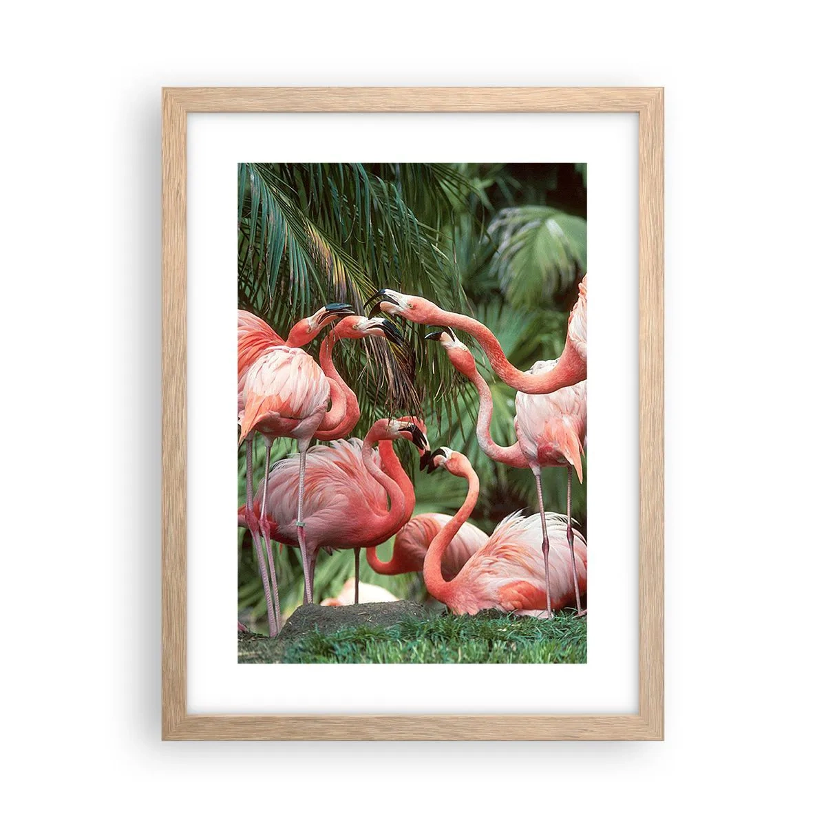 Poster în ramă de stejar deschis - Bârfa de după-amiază - 30x40 cm