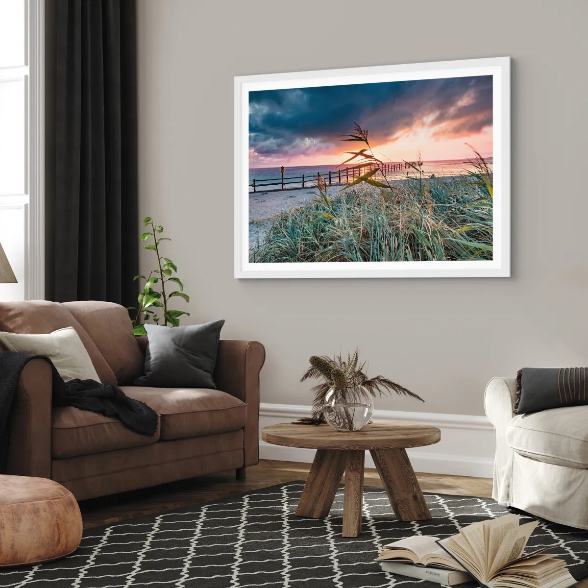 Poster în ramă albă - Nu trece cu vântul - 50x40 cm