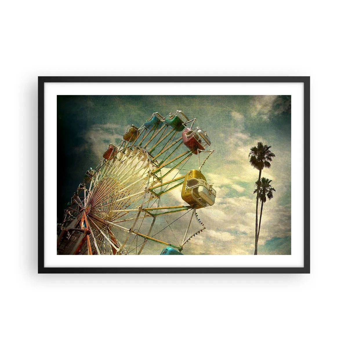 Poster în ramă neagră - Hai la distracție… - 70x50 cm