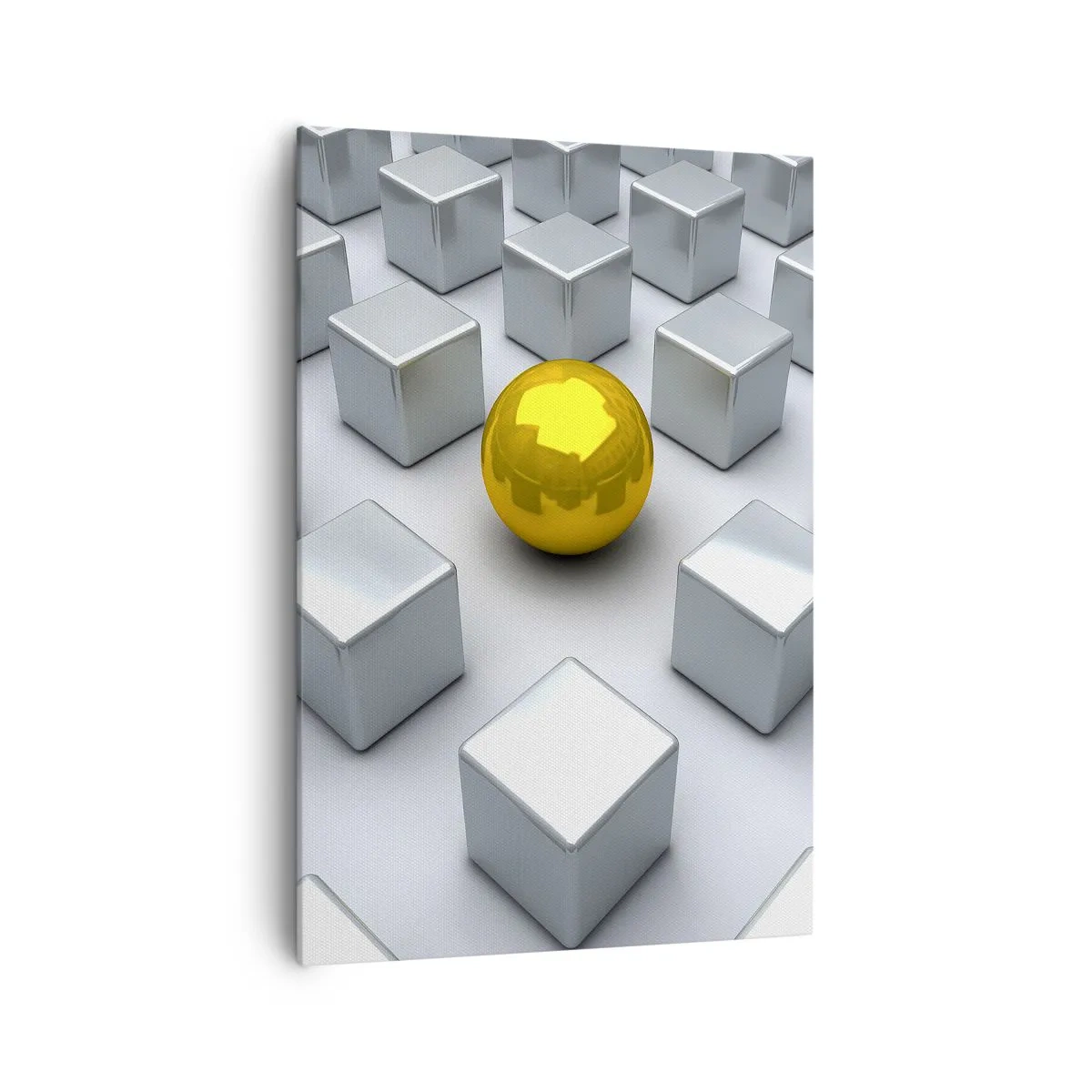 Tablou pe pânză - De ce eu? Compoziție geometrică - 70x100 cm