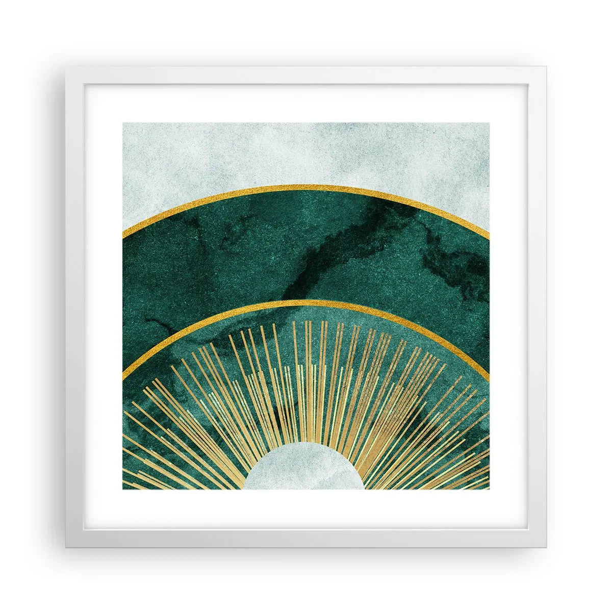 Poster în ramă albă - Un alt sistem solar - 40x40 cm