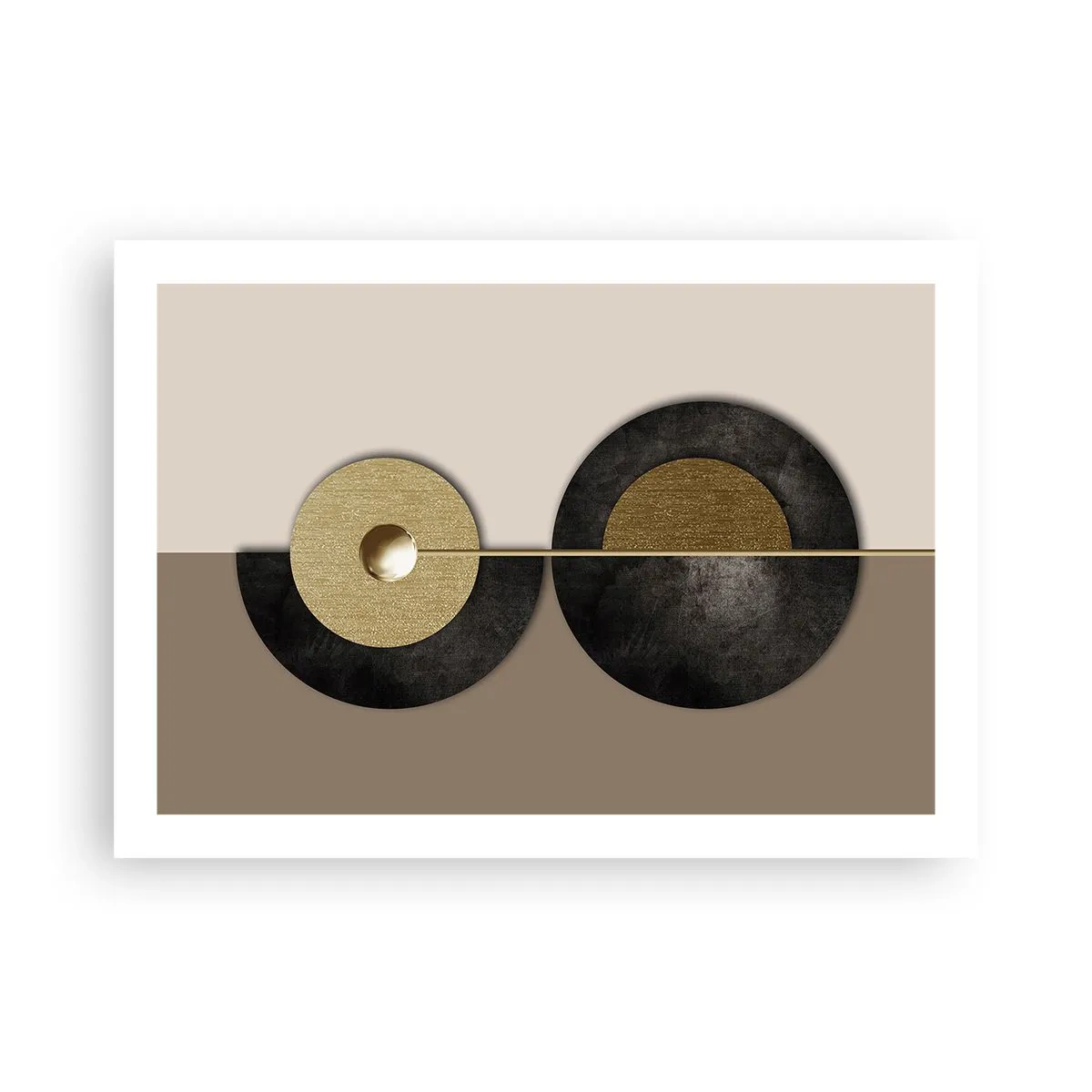 Poster - Variații în jurul unui cerc - 70x50 cm