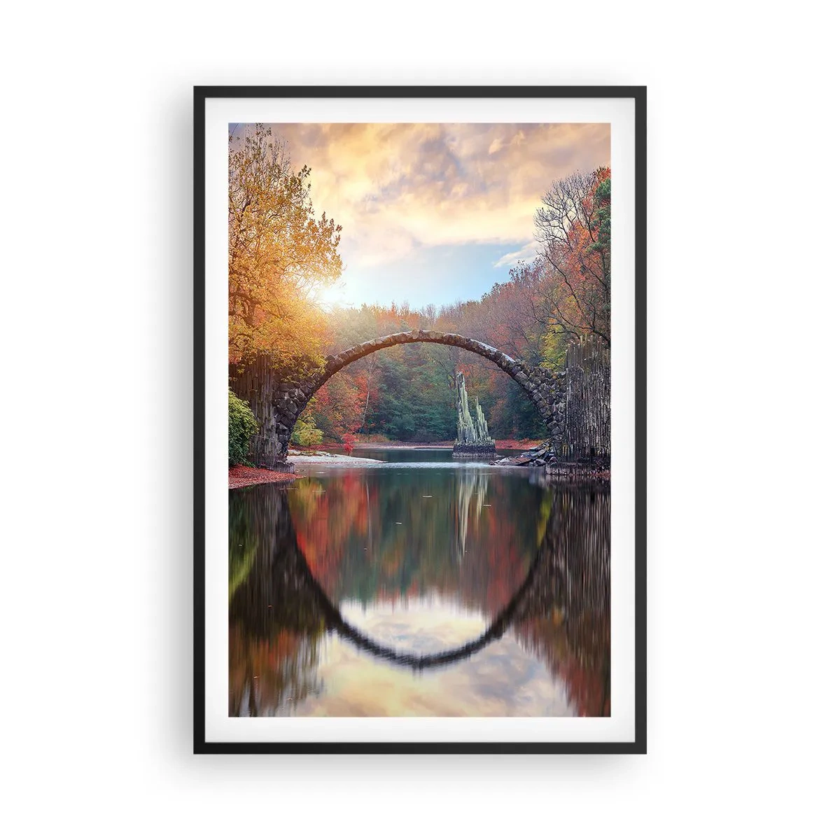 Poster în ramă neagră - De cealaltă parte a oglinzii - 61x91 cm
