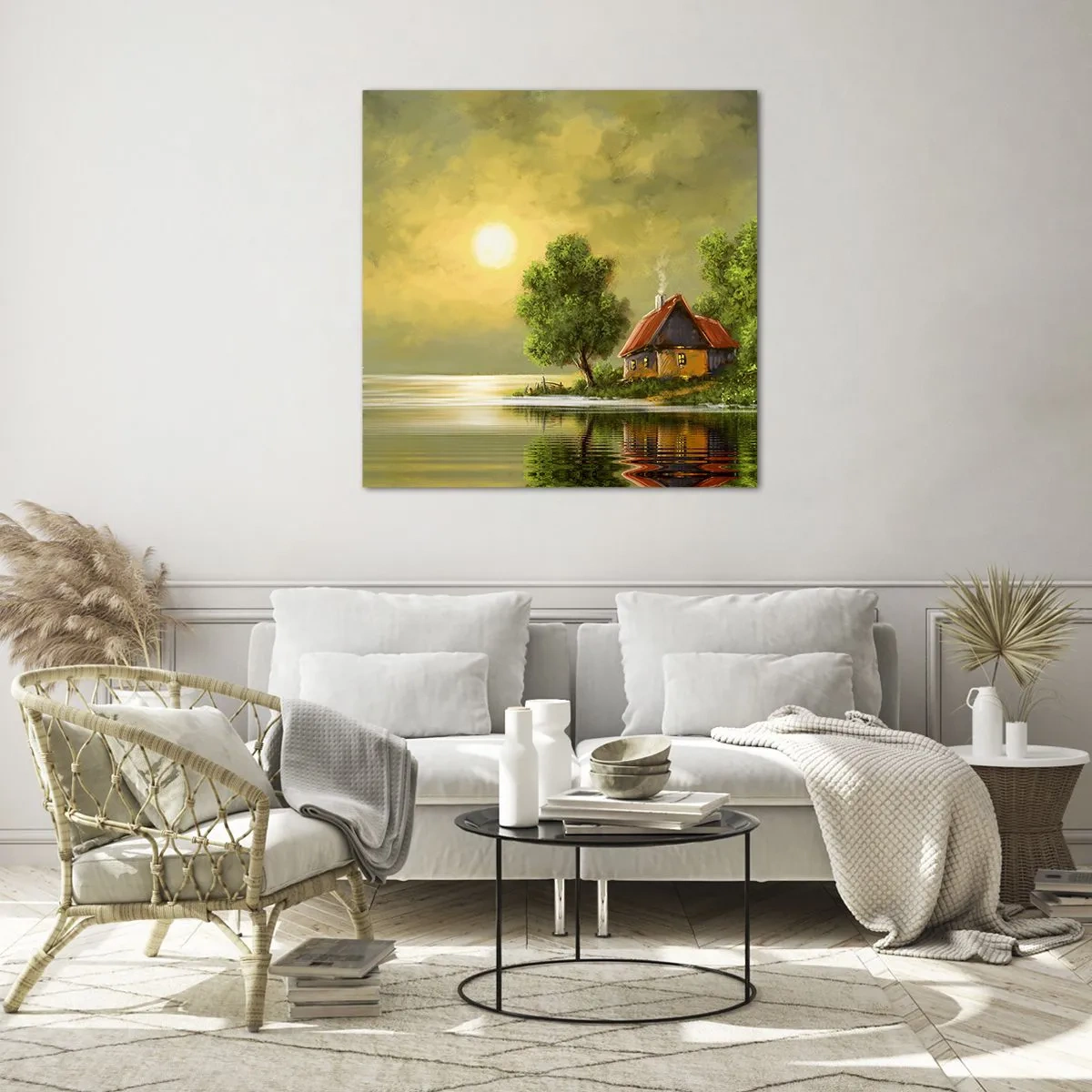 Tablou pe sticlă - Frumos, ca dintr-o imagine - 70x70 cm