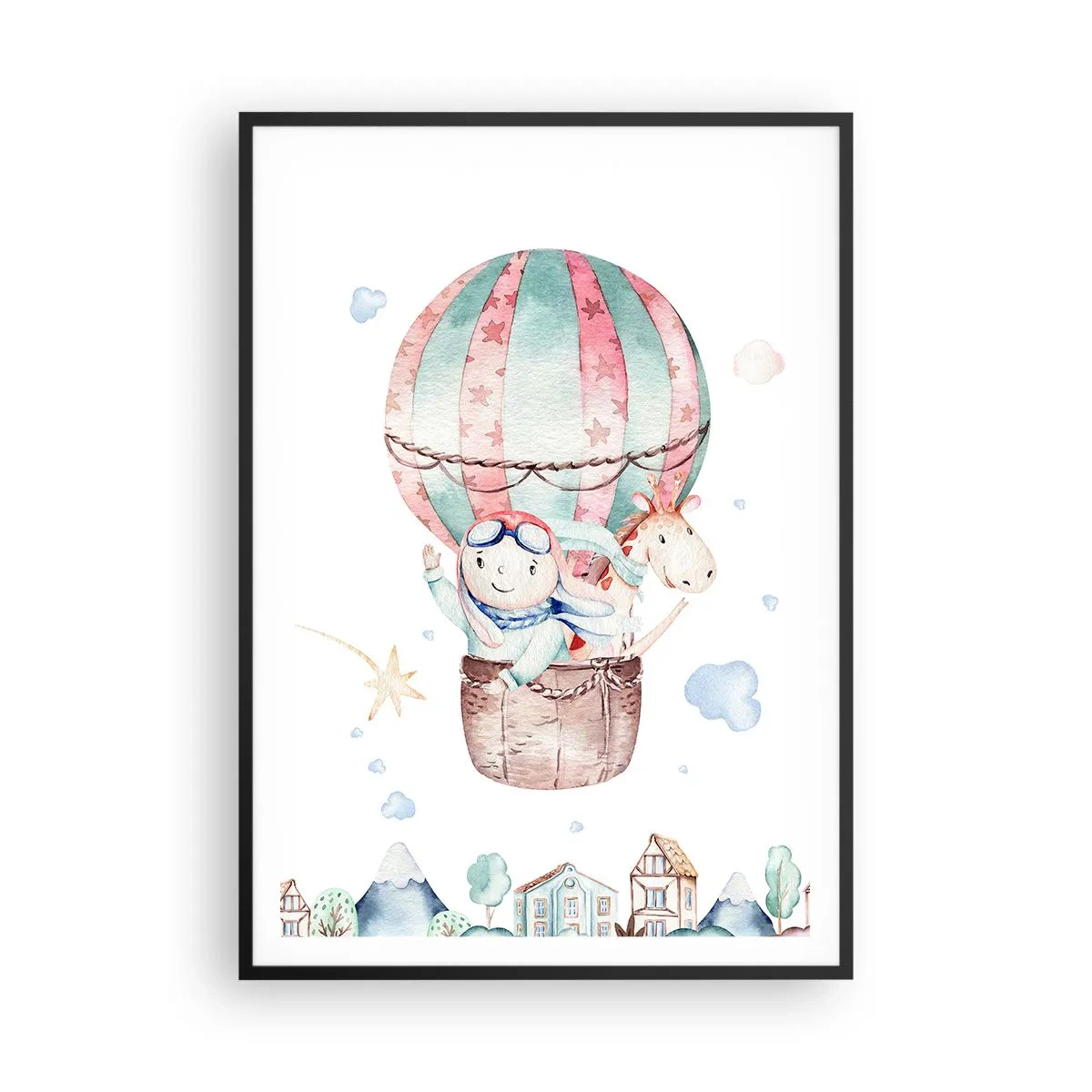 Poster în ramă neagră - Ne vom întoarce în curând! - 70x100 cm