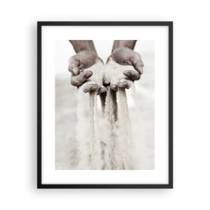 Poster în ramă neagră - Cu aceste mâini... - 40x50 cm