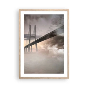 Poster în ramă de stejar deschis - Lângă un râu care nu există - 50x70 cm