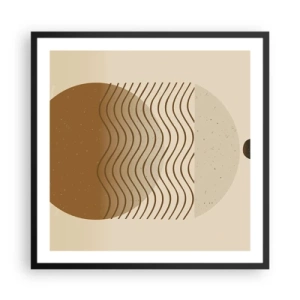 Poster în ramă neagră - Despre originea figurilor geometrice - 60x60 cm