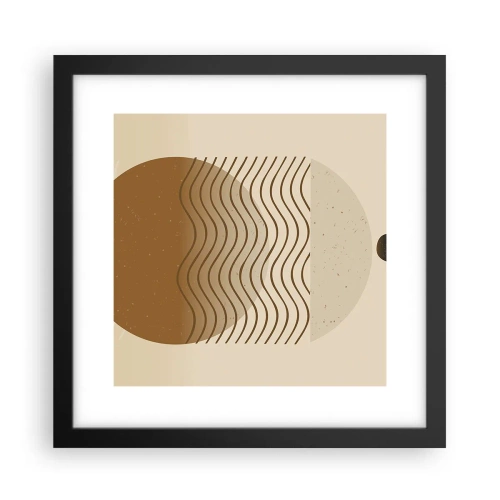 Poster în ramă neagră - Despre originea figurilor geometrice - 30x30 cm