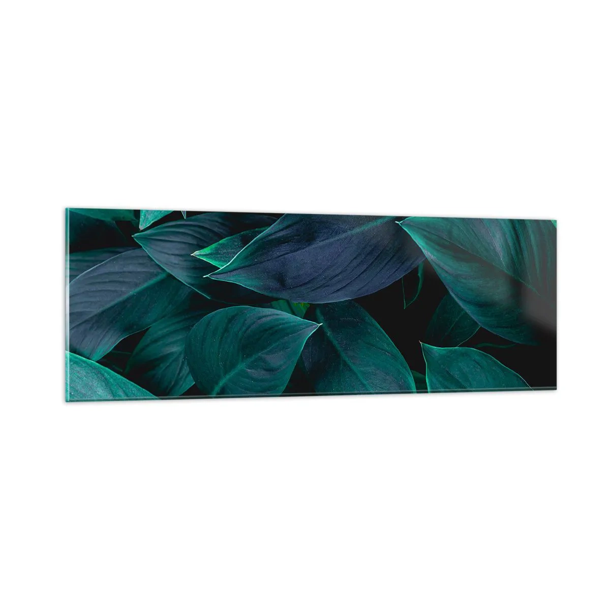 Tablou pe sticlă - Verdeața în sine - 90x30 cm