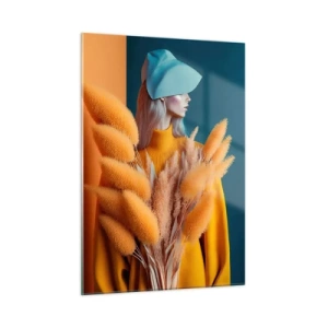 Tablou pe sticlă - Portret pufos - 50x70 cm