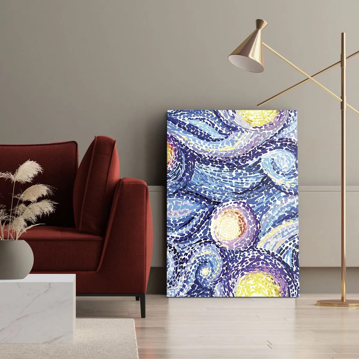Tablou pe pânză - Dintr-un tablou de van Gogh - 50x70 cm