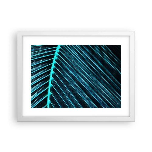Poster în ramă albă - Textura verdelui - 40x30 cm