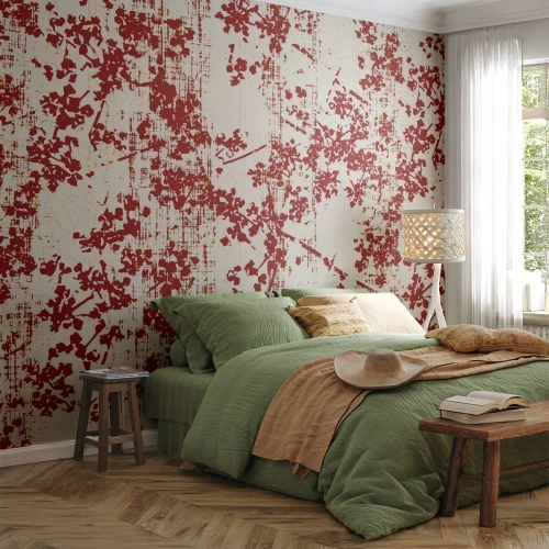 Tapet Premium Sand - Ca un percal vechi - În vârstă, Model, Flori - 500x350 cm
