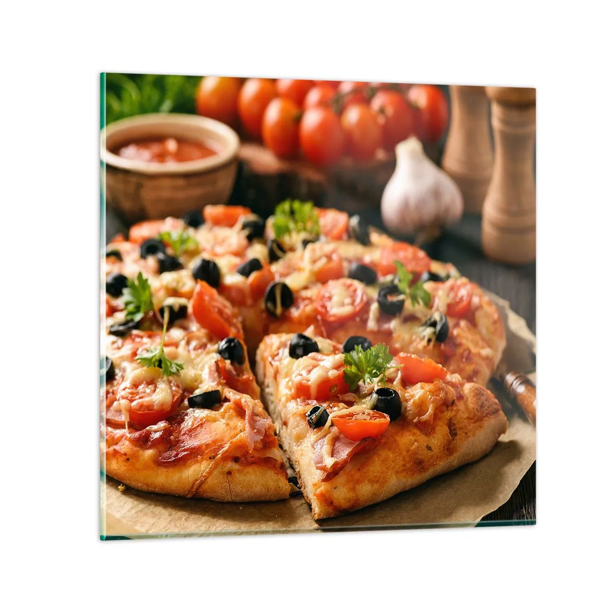 Tablou pe sticlă - Ai scăpat din nou - 40x40 cm