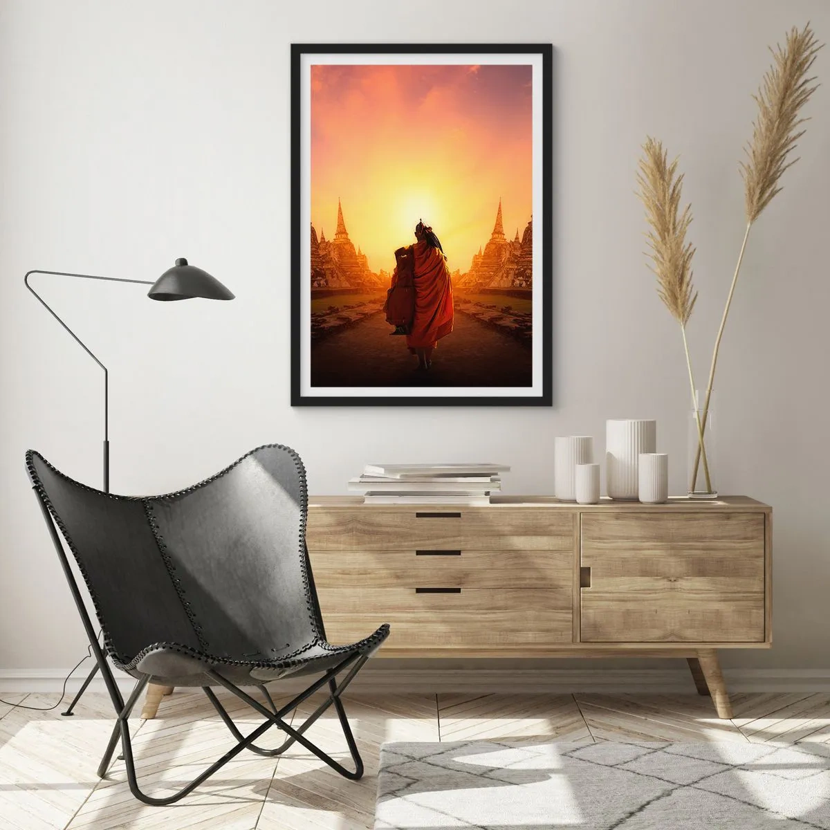 Poster în ramă neagră - În pace prin eternitate - 40x50 cm
