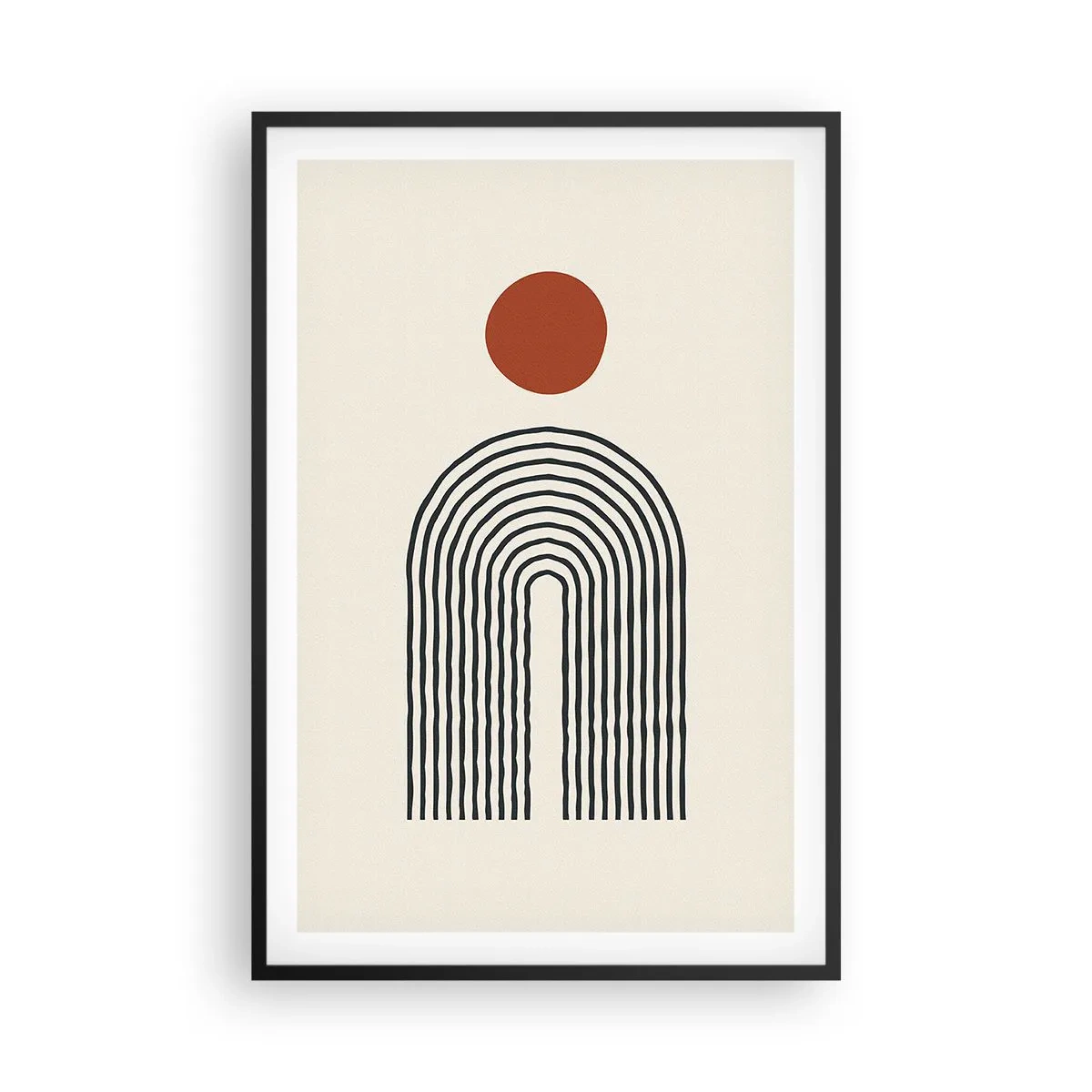 Poster în ramă neagră - Magnetismul formelor și al culorilor - 61x91 cm