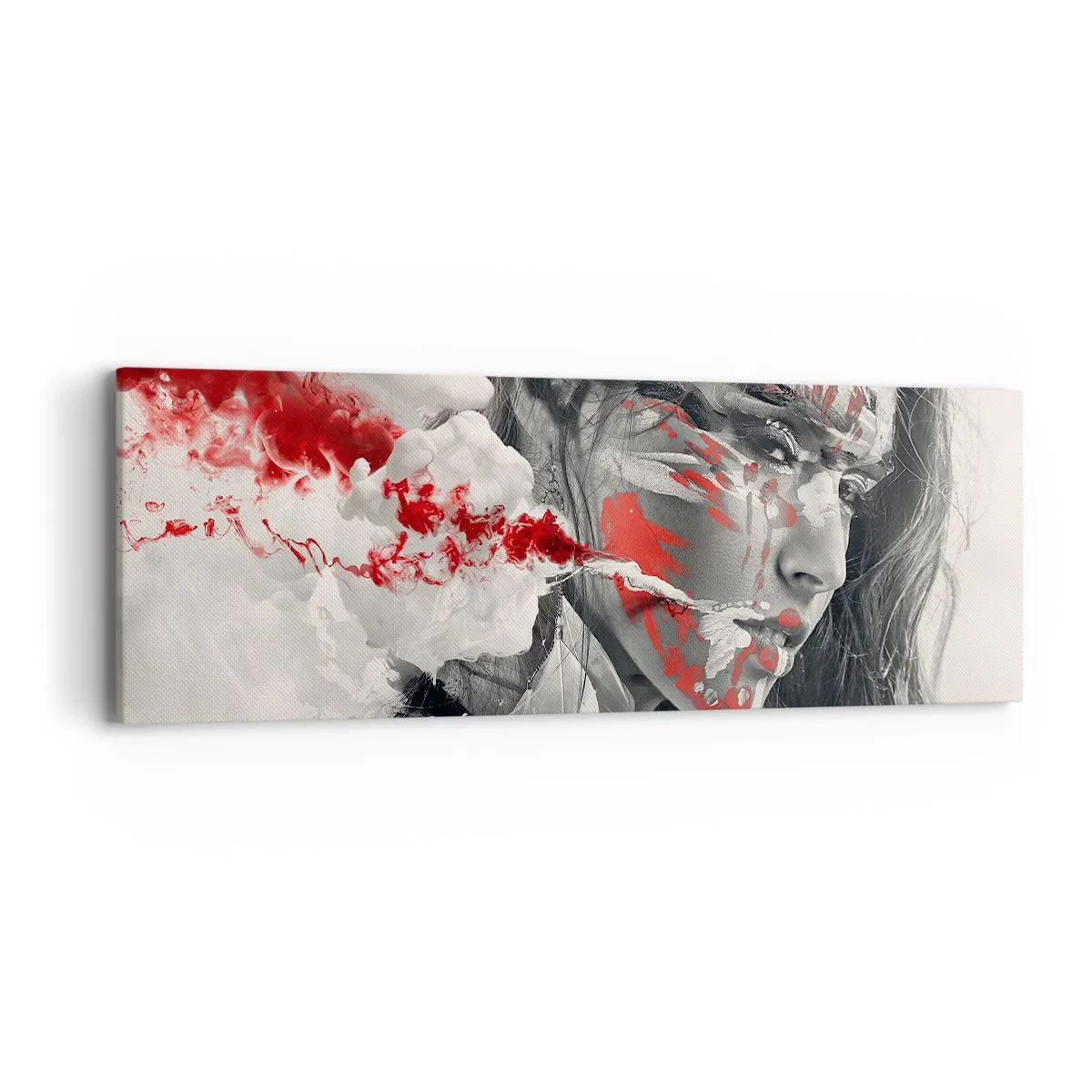 Tablou pe pânză - În aburul absurdului - 90x30 cm