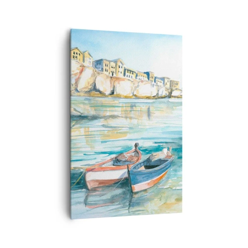 Tablou pe pânză - Peisaj în azur - 80x120 cm