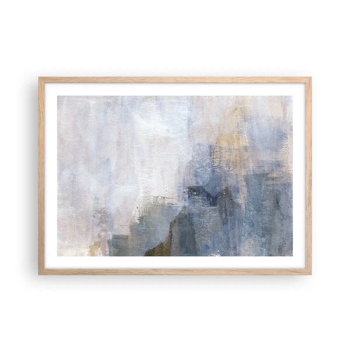 Poster în ramă de stejar deschis - Tonuri și acorduri de culoare - 70x50 cm