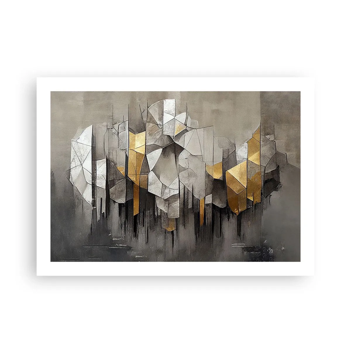 Poster - Compoziție de gheață și lumină - 70x50 cm