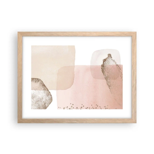 Poster în ramă de stejar deschis - O privire prin culoare - 40x30 cm