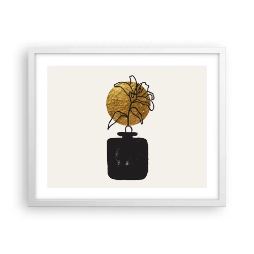 Poster în ramă albă - Cât cântărește aurul? - 50x40 cm