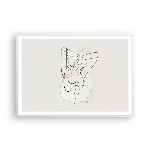 Poster în ramă albă - Arta seducției - 100x70 cm